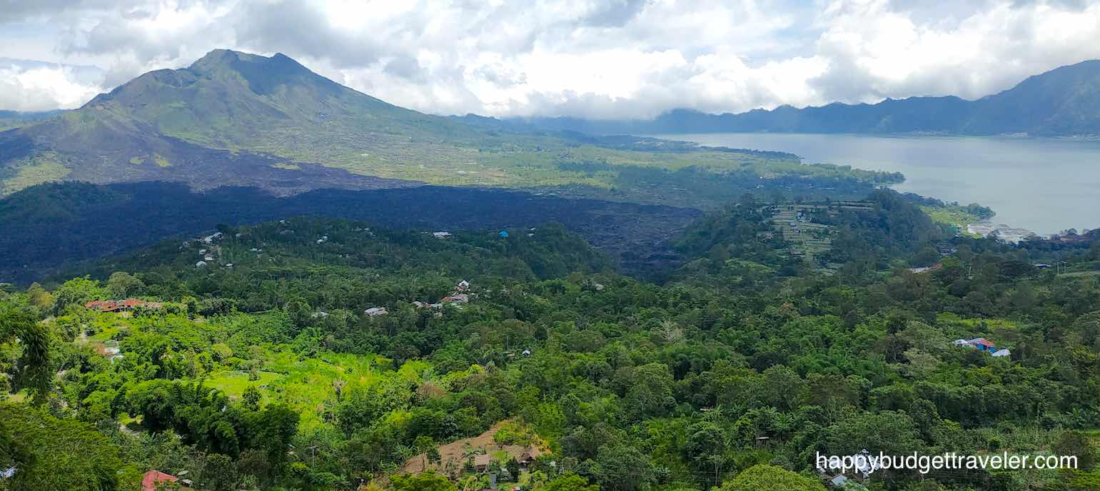 Picture of Volcano mount Batur as seen from Kintamani village, Bali