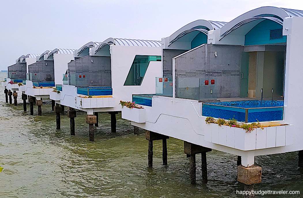 Picture of the Swimming Pools of the Overwater Villas of Lexis Hibiscus, Port Dickson, Malaysia